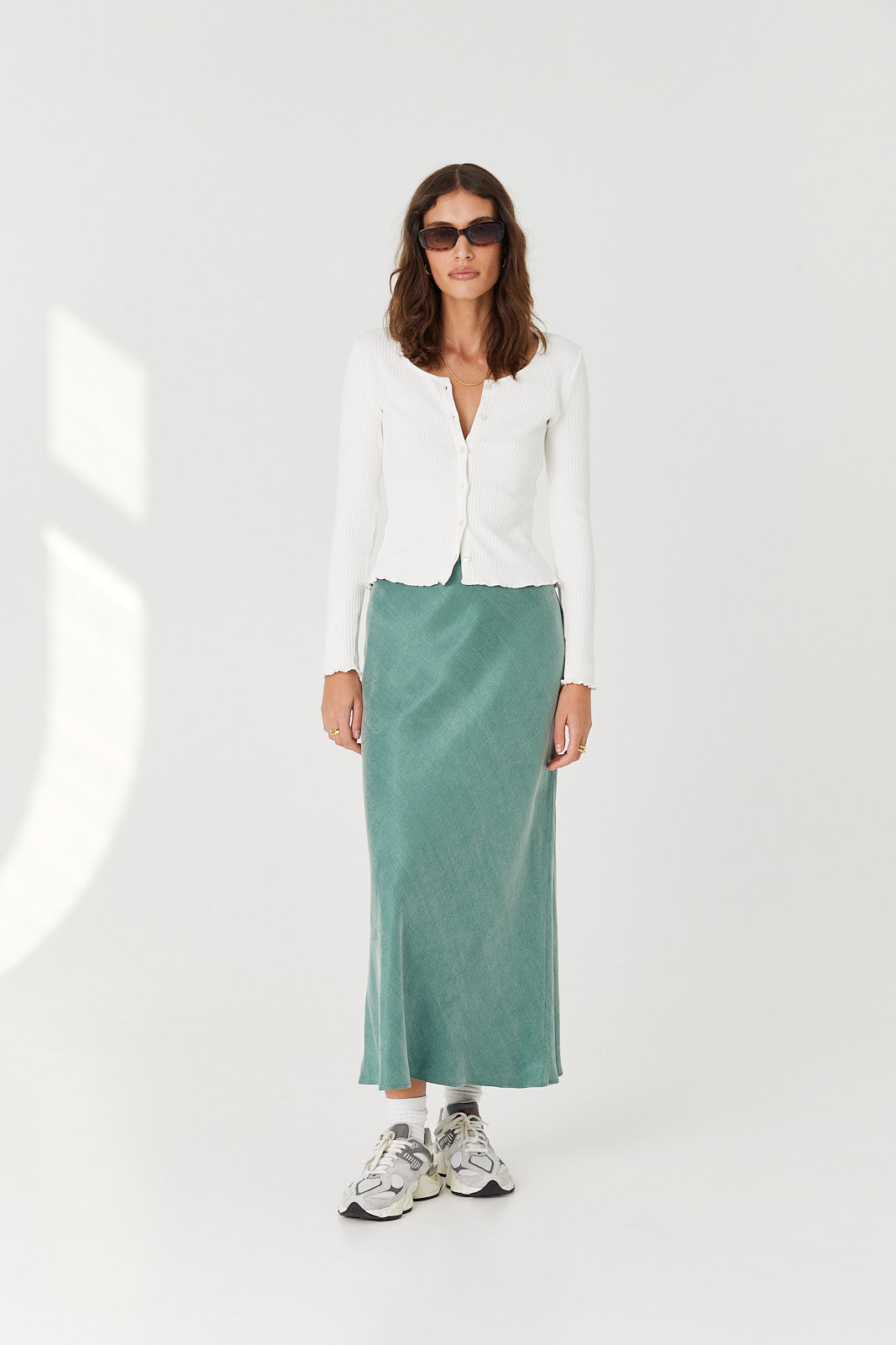 Spódnica Petra long teal