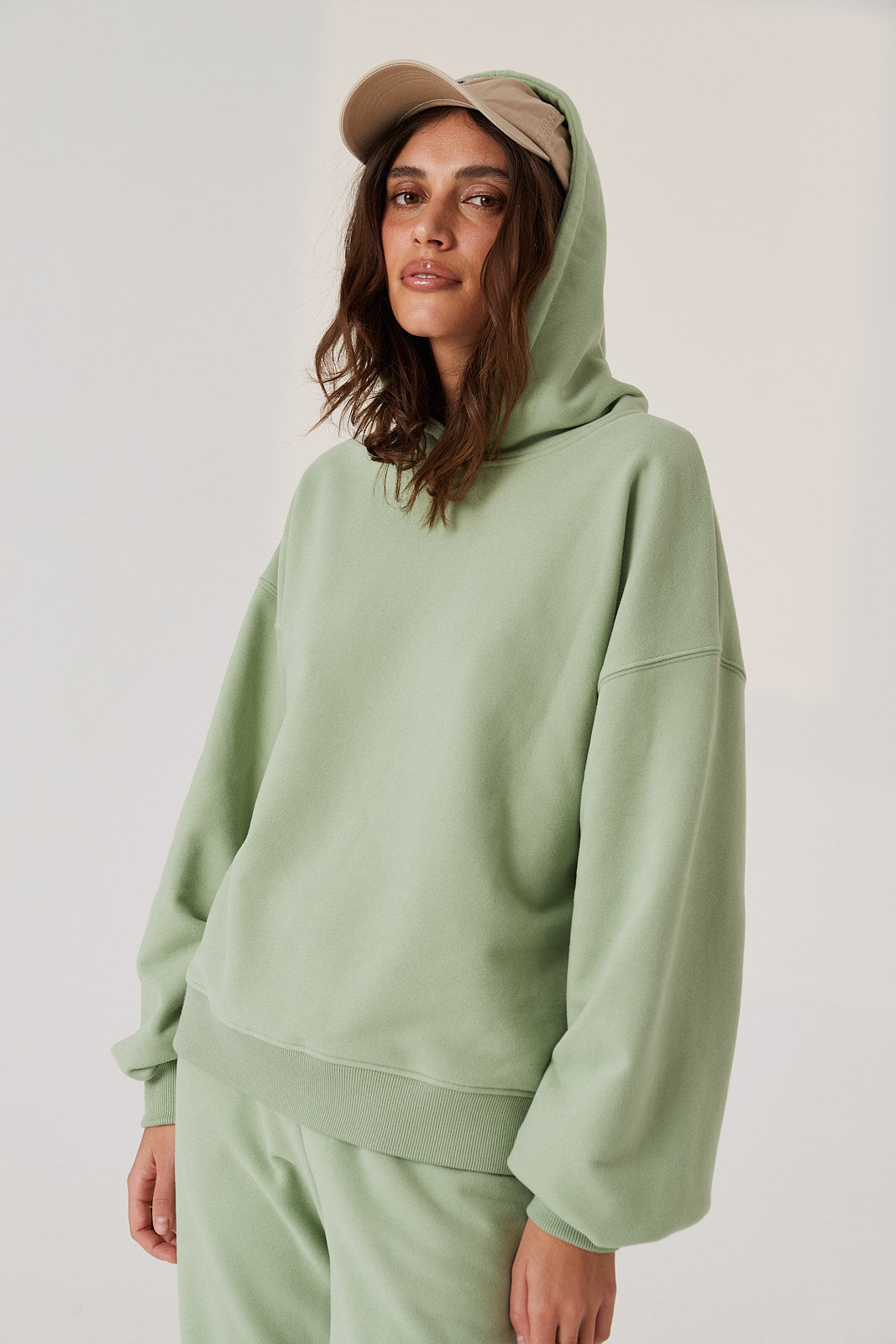 Bluza Boyfriend Hoodie pistachio ice cream