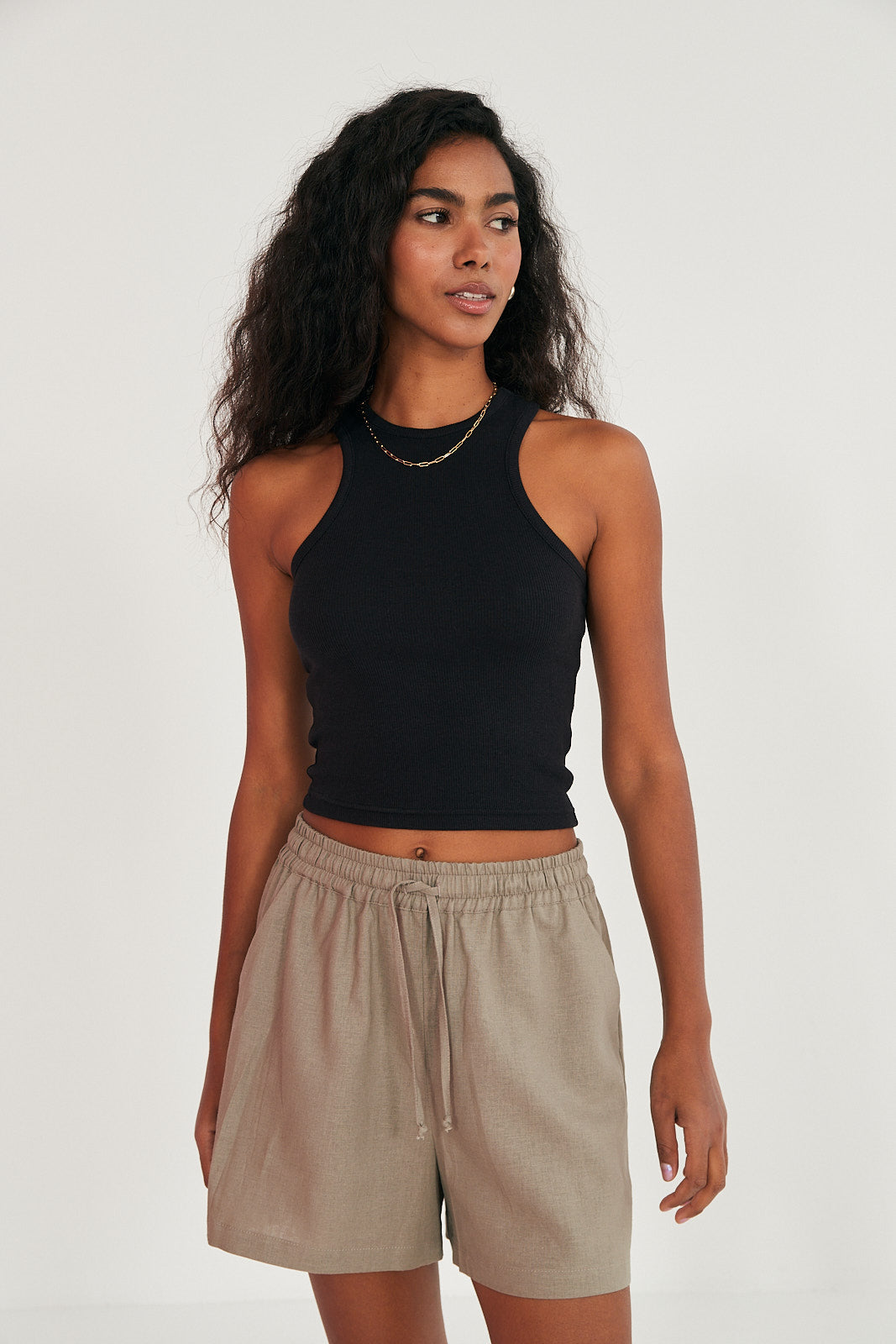 Szorty Gunther linen beige