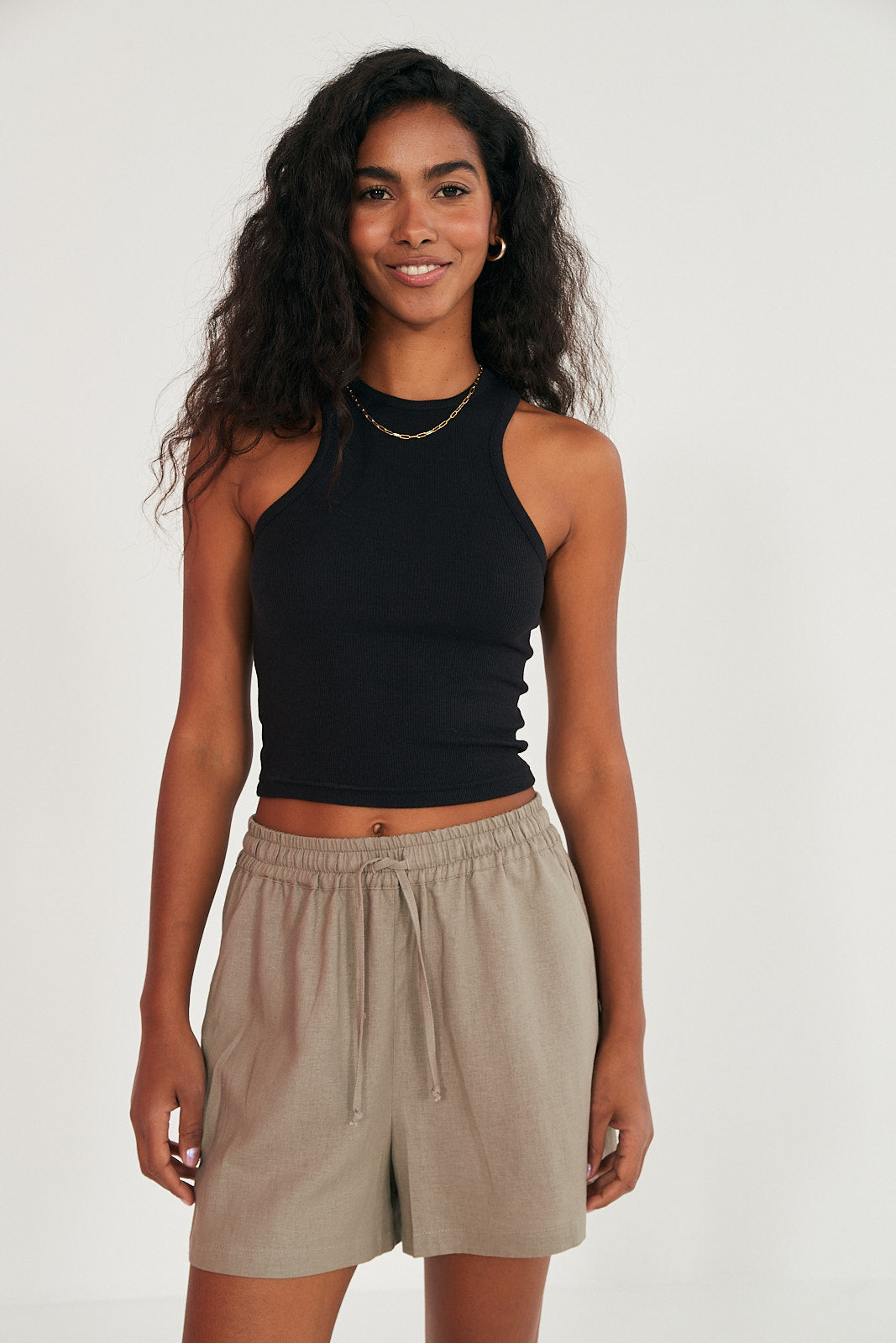 Szorty Gunther linen beige