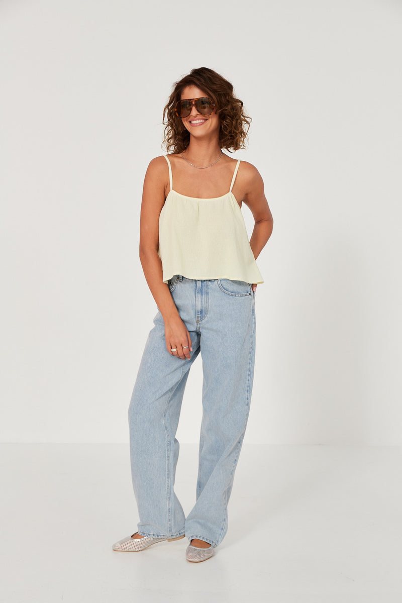 Top Ellie lemon sorbet