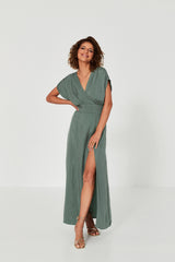 Sukienka Jacqueline bottle green