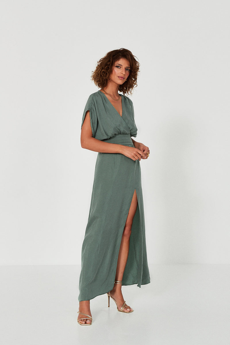 Sukienka Jacqueline bottle green