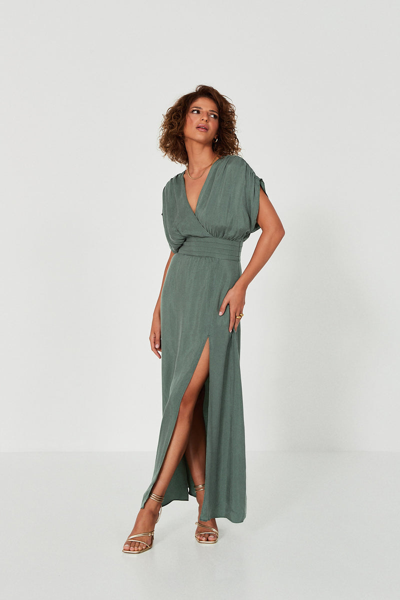 Sukienka Jacqueline bottle green
