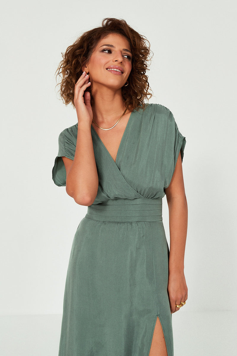 Sukienka Jacqueline bottle green