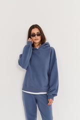 Bluza Boyfriend Hoodie denim