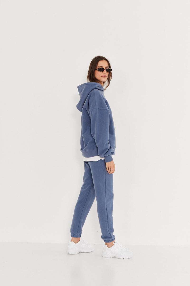 Bluza Boyfriend Hoodie denim