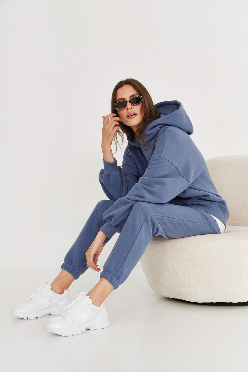 Bluza Boyfriend Hoodie denim