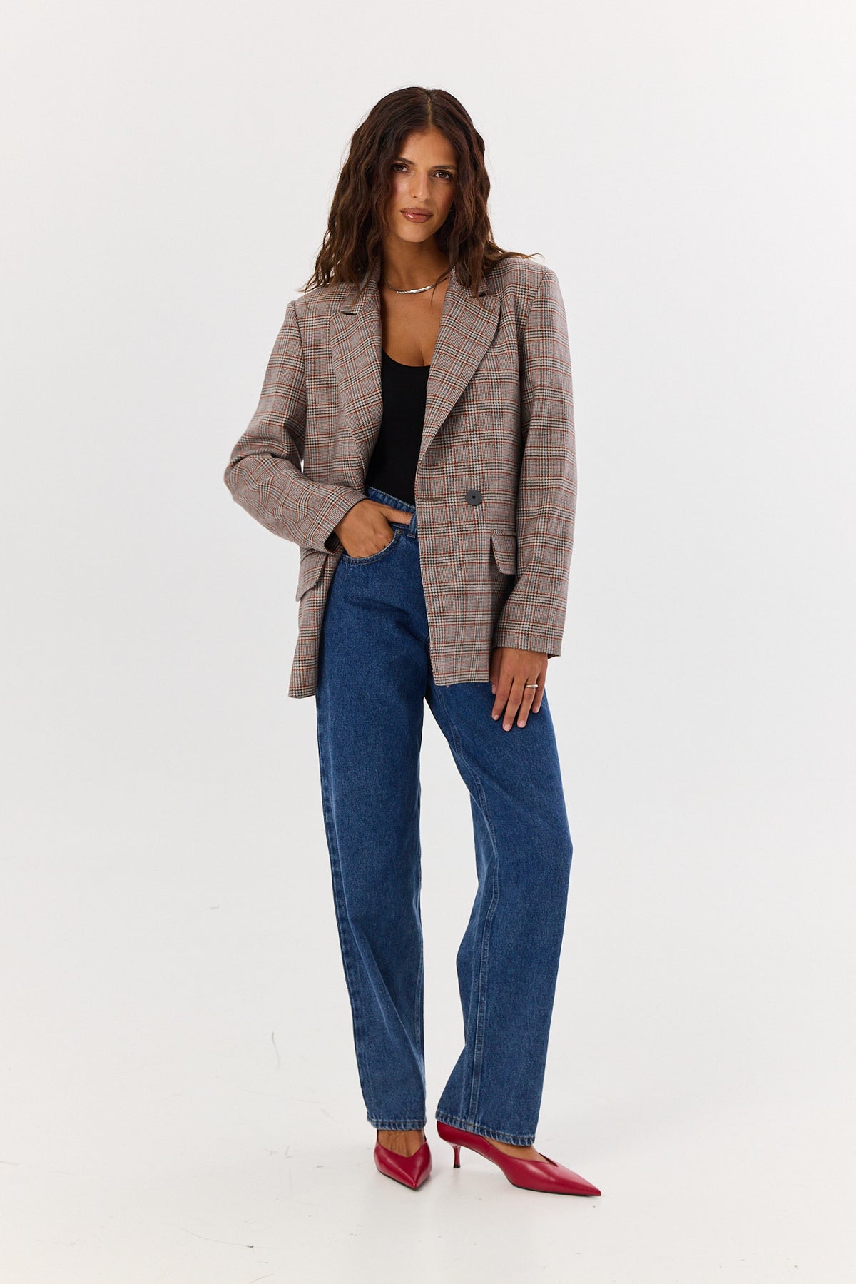 Marynarka James wool check