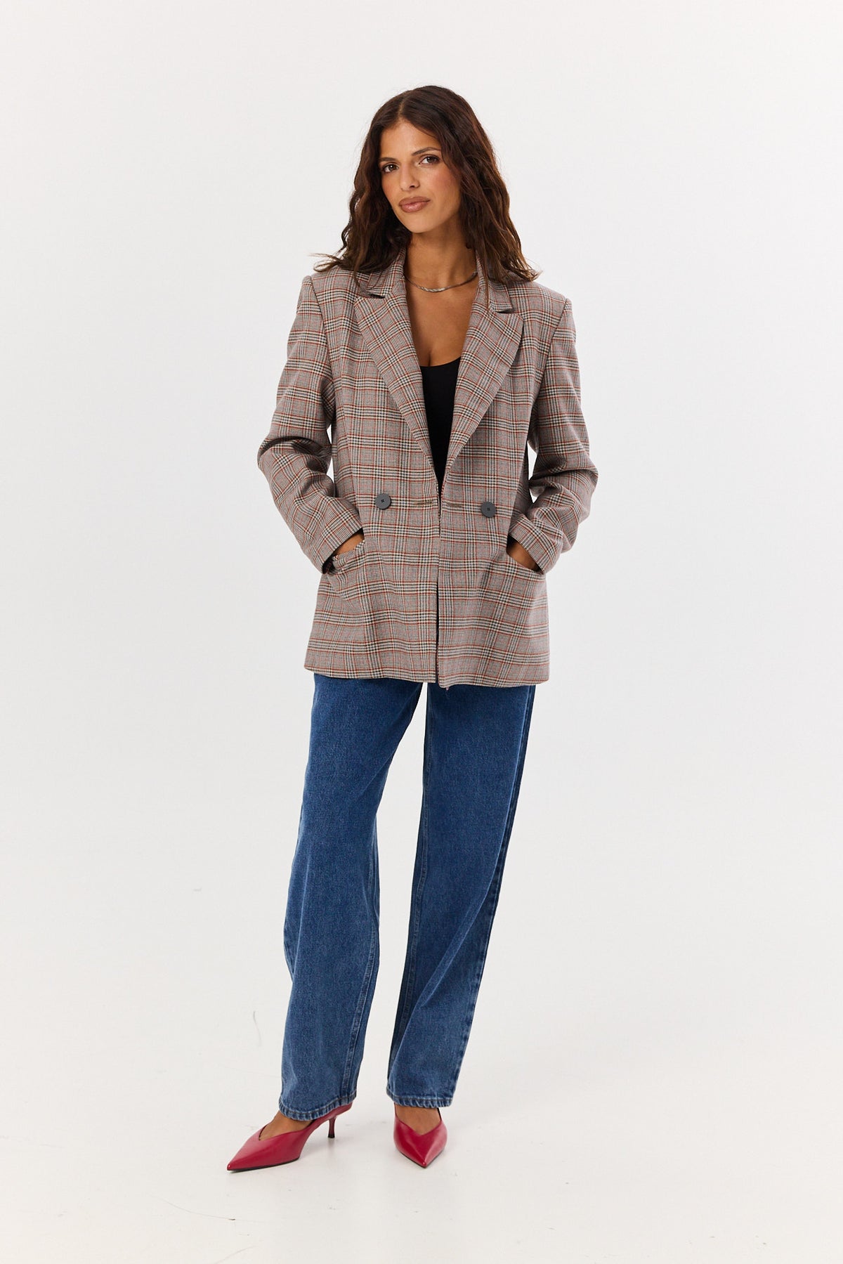 Marynarka James wool check