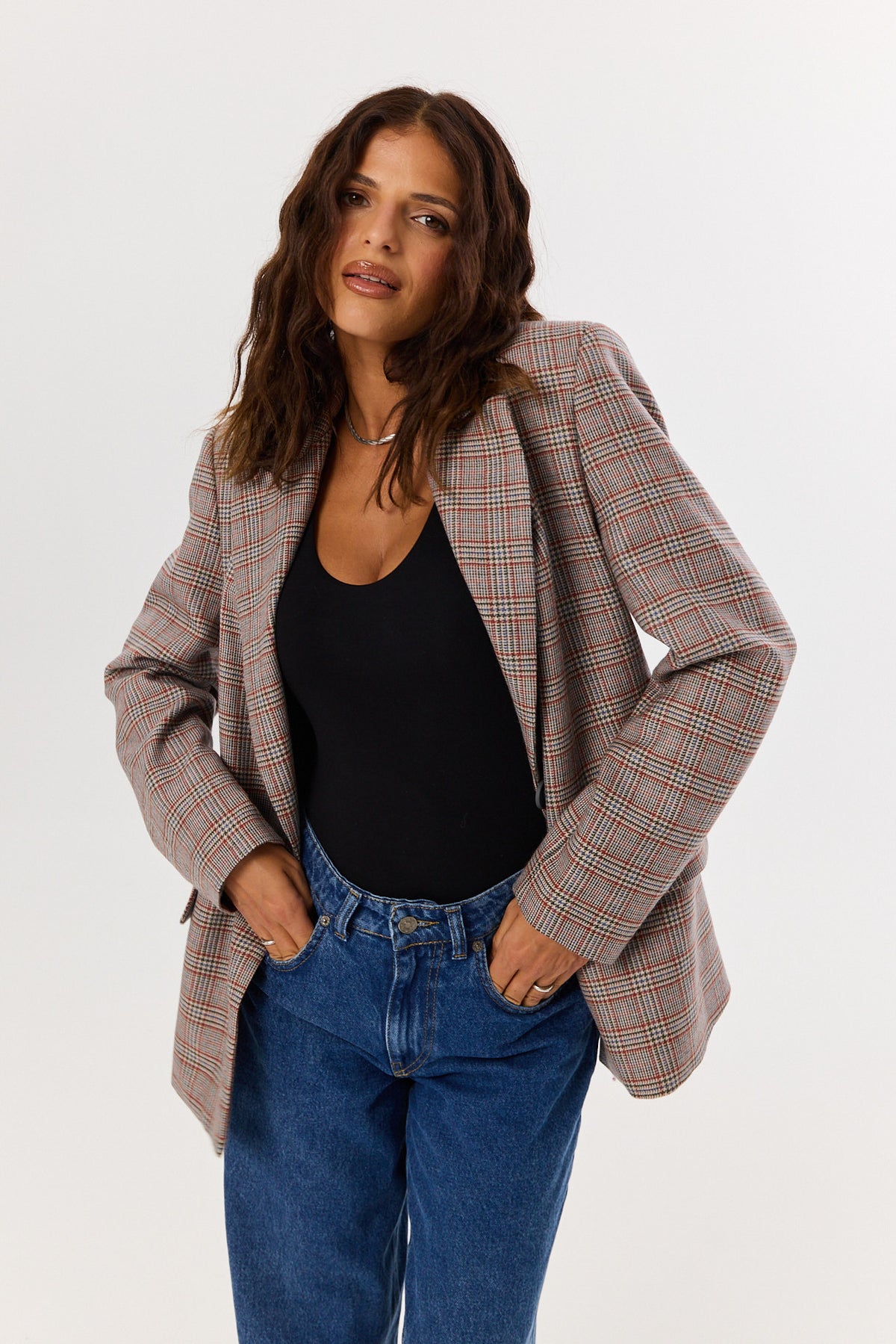 Marynarka James wool check