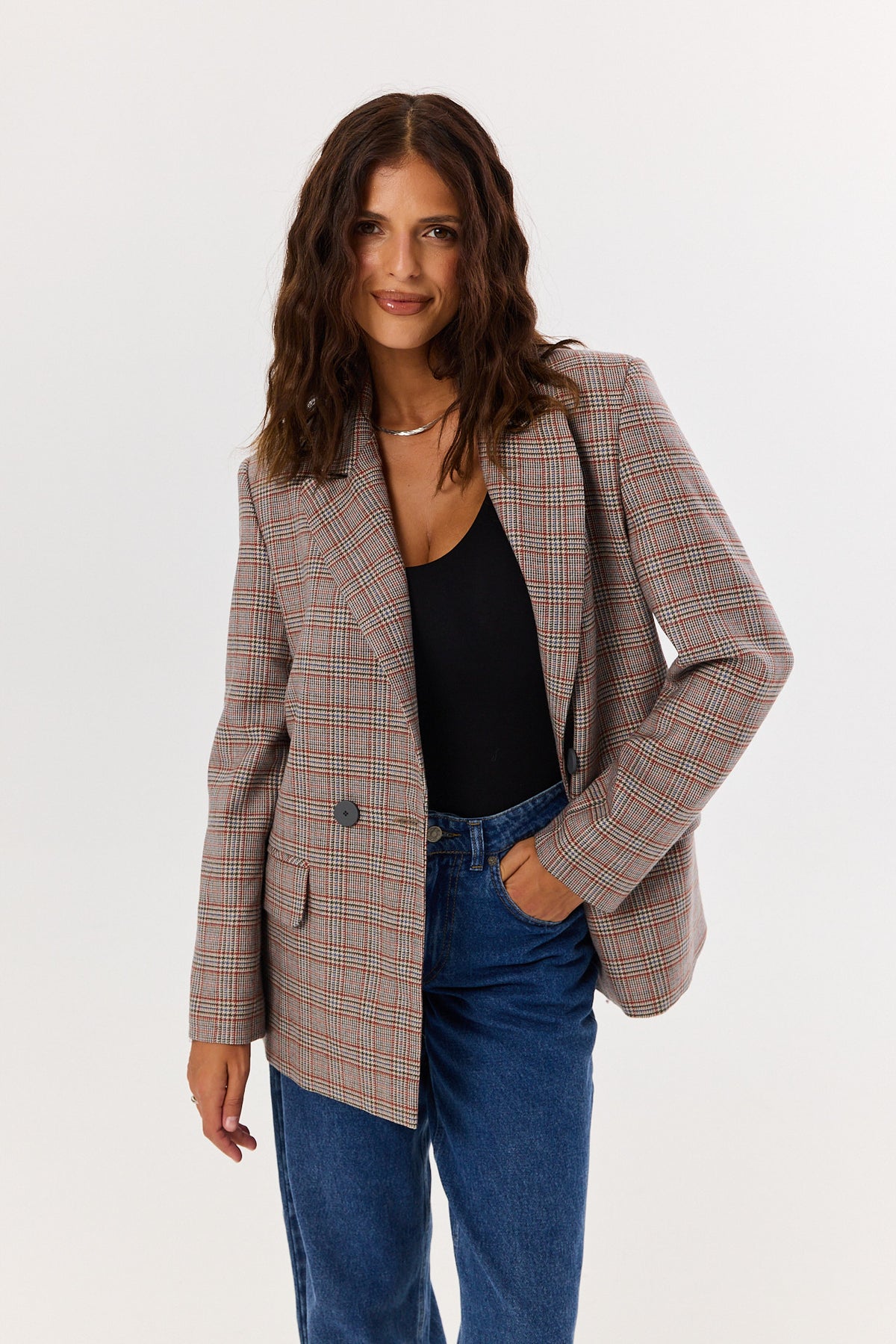 Marynarka James wool check