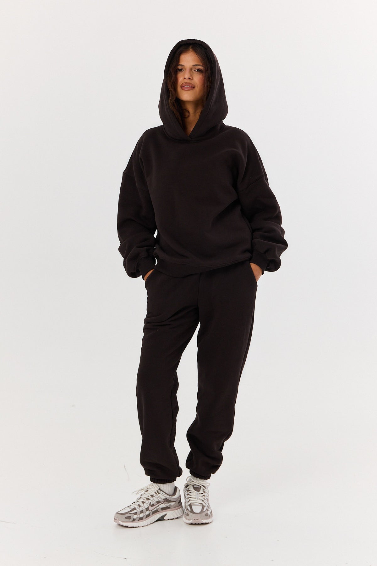 Bluza Boyfriend Hoodie espresso