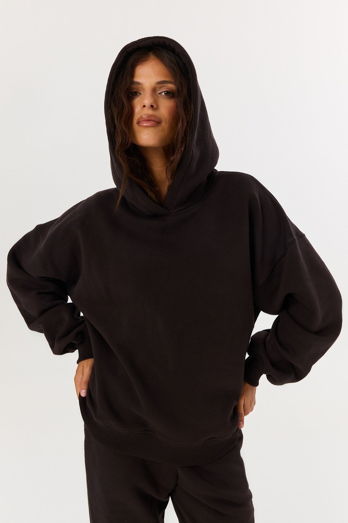 Bluza Boyfriend Hoodie espresso