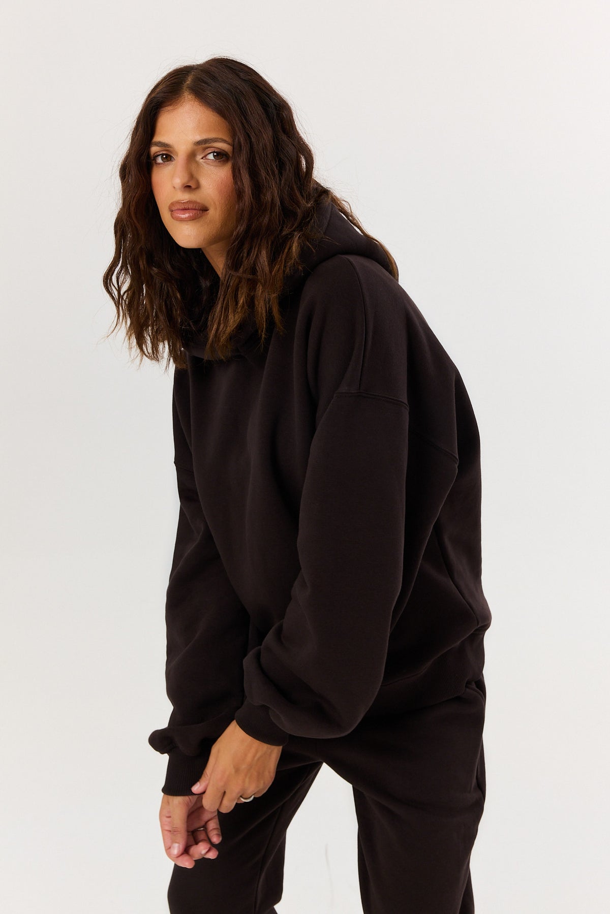 Bluza Boyfriend Hoodie espresso