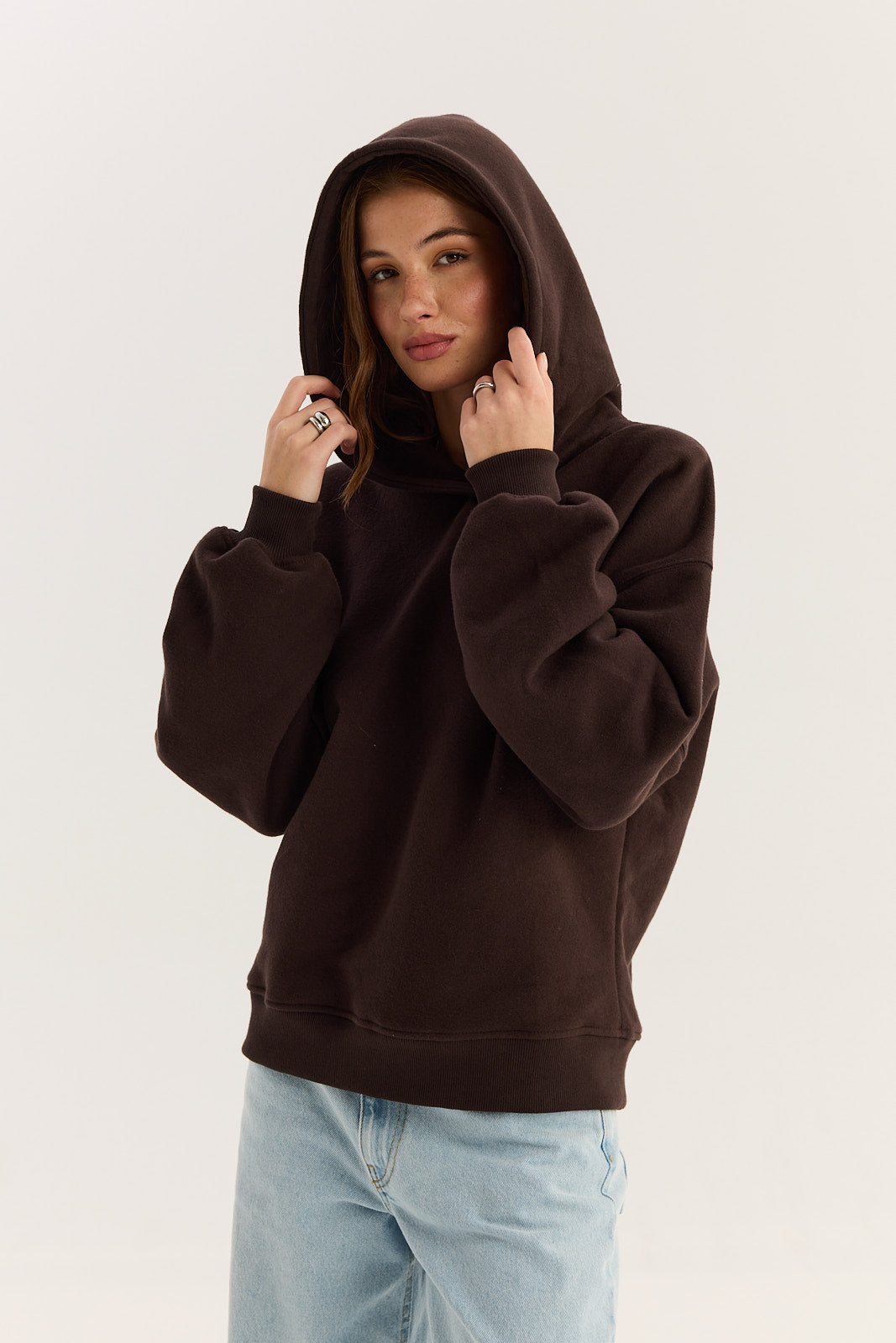 Bluza Boyfriend Hoodie dark chocolate