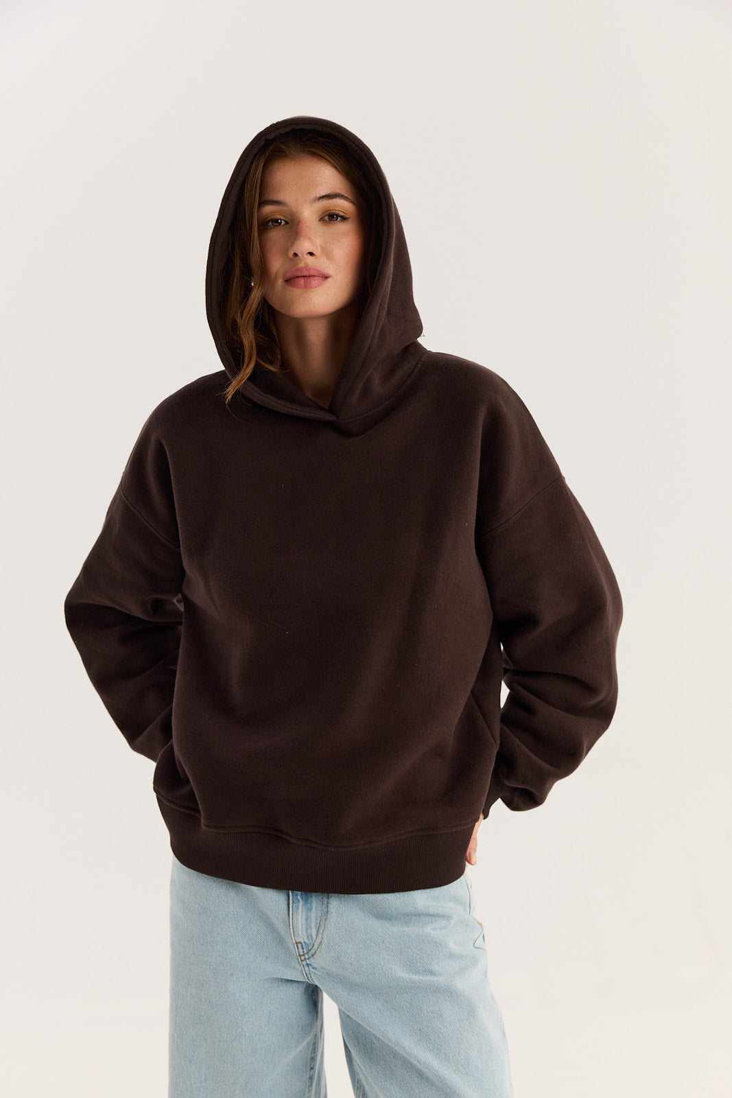 Bluza Boyfriend Hoodie dark chocolate