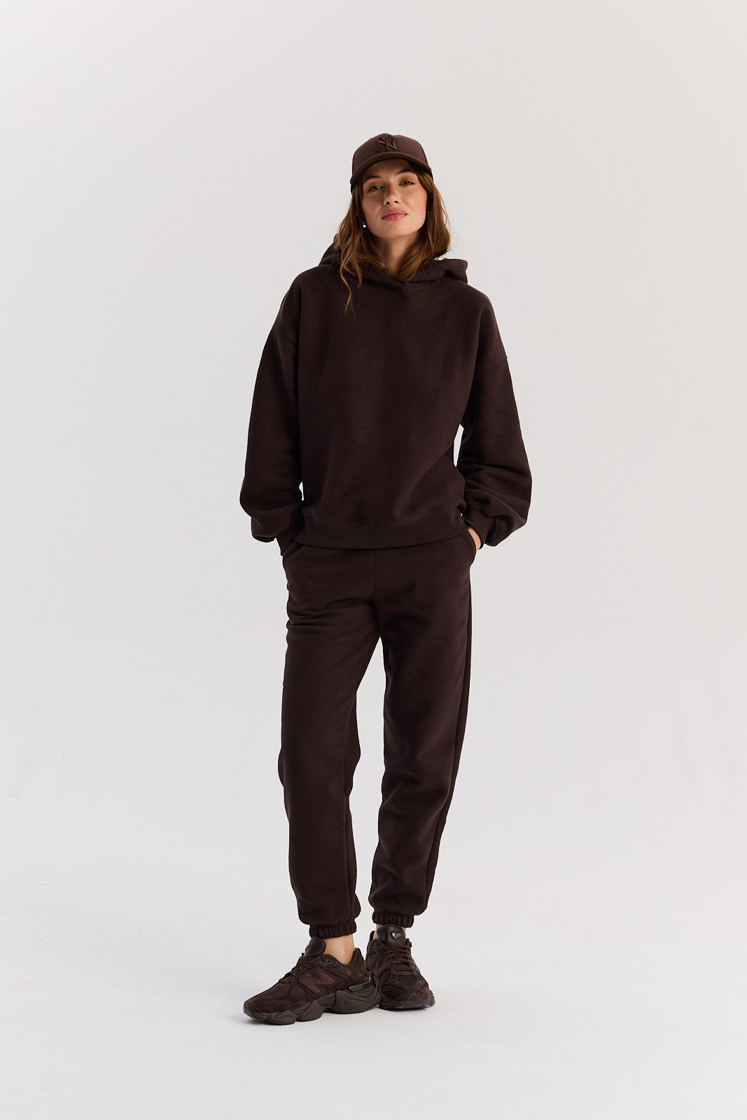 Bluza Boyfriend Hoodie dark chocolate