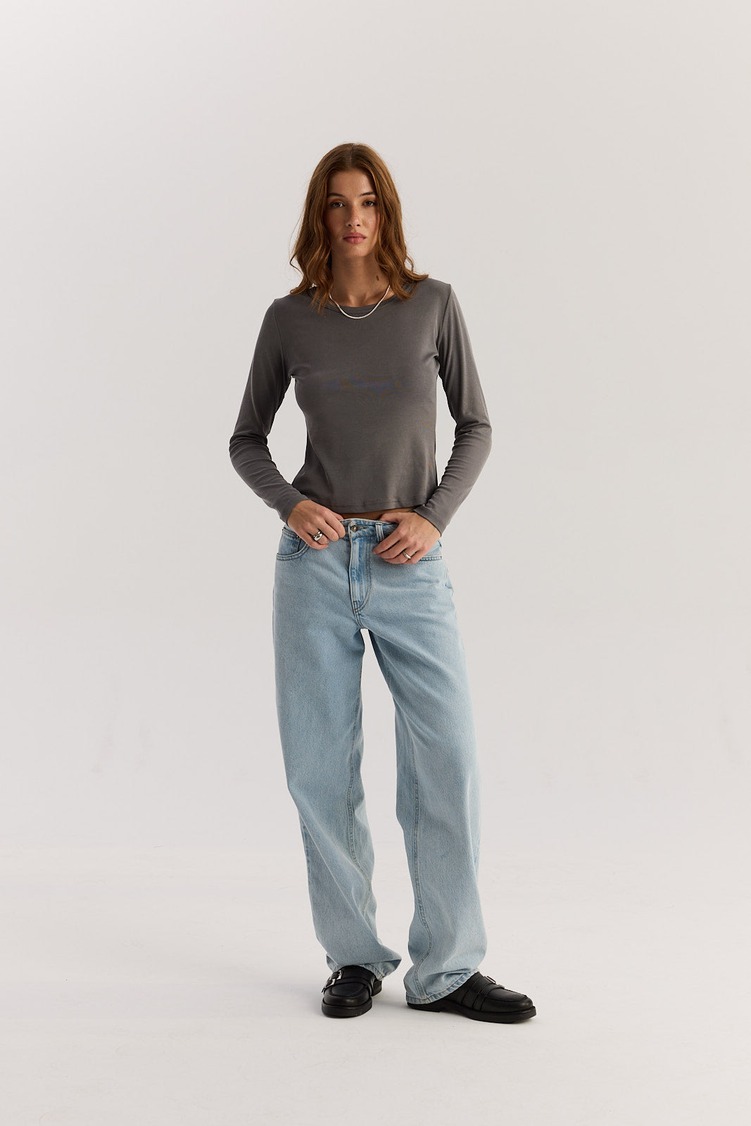 Longsleeve Bowie grey