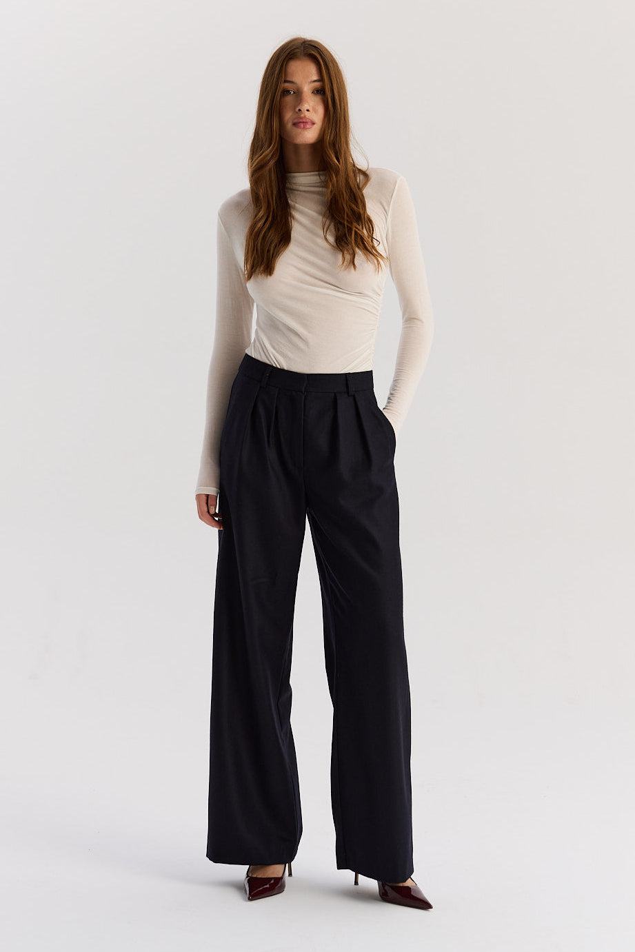 Spodnie Jackson wool navy