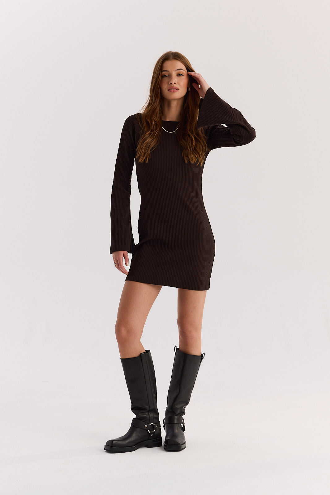 Sukienka Sharon short dark chocolate