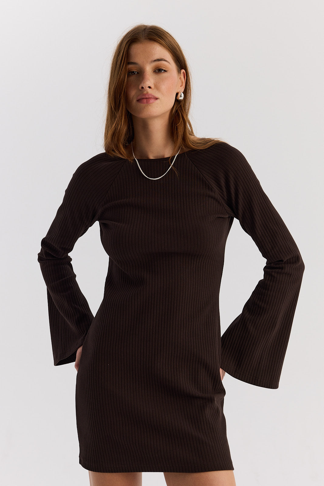 Sukienka Sharon short dark chocolate