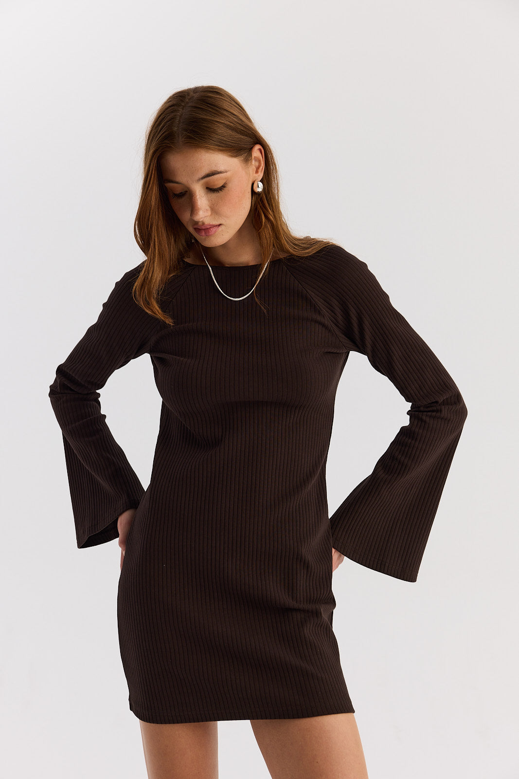 Sukienka Sharon short dark chocolate
