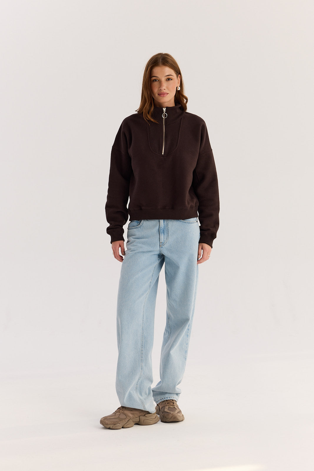 Bluza Zipi dark chocolate