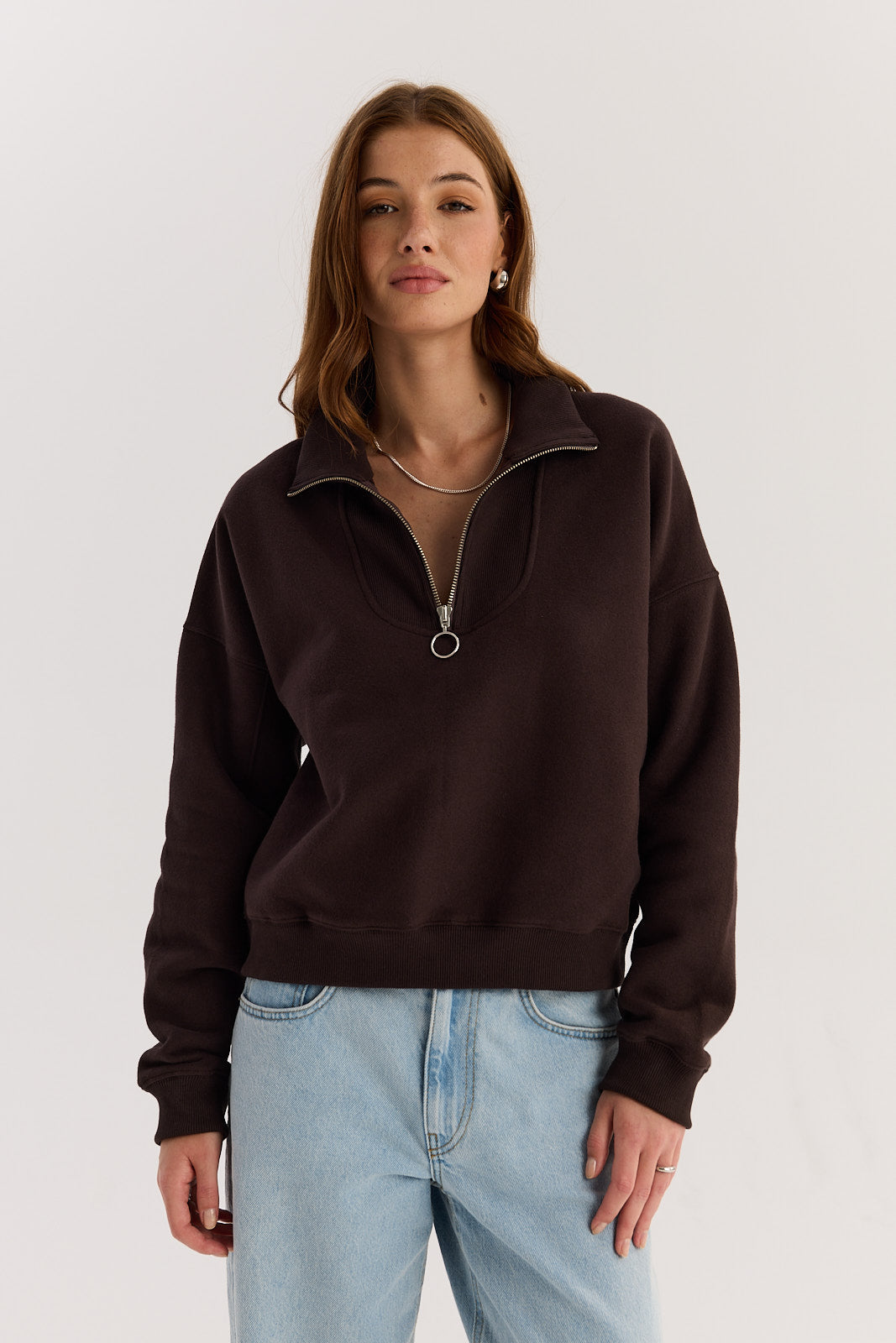 Bluza Zipi dark chocolate