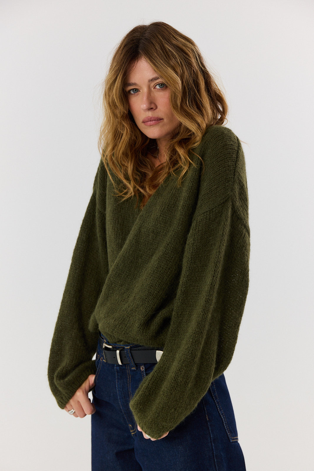Sweter kardigan Ingrid khaki