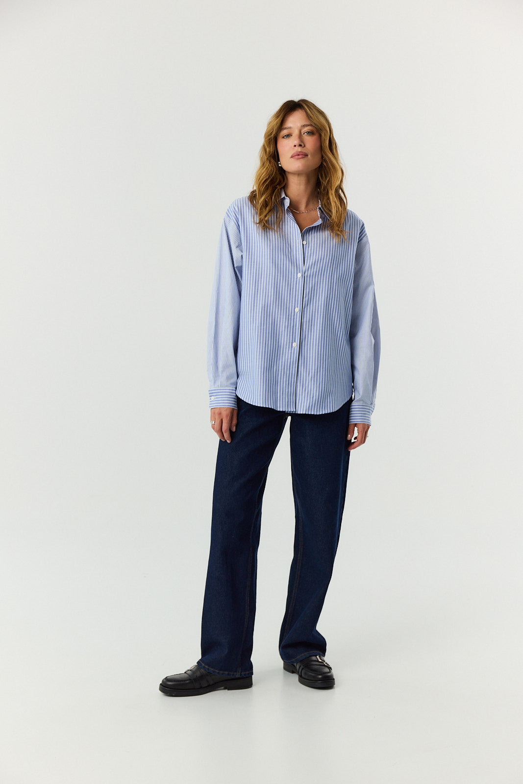 Koszula Agnes blue stripes