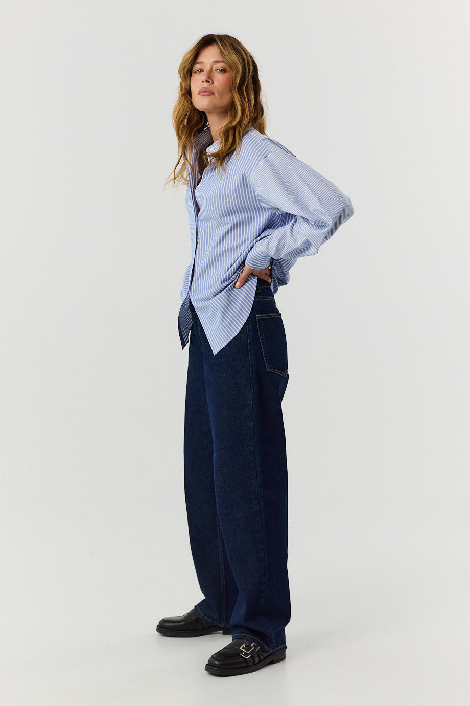 Koszula Agnes blue stripes