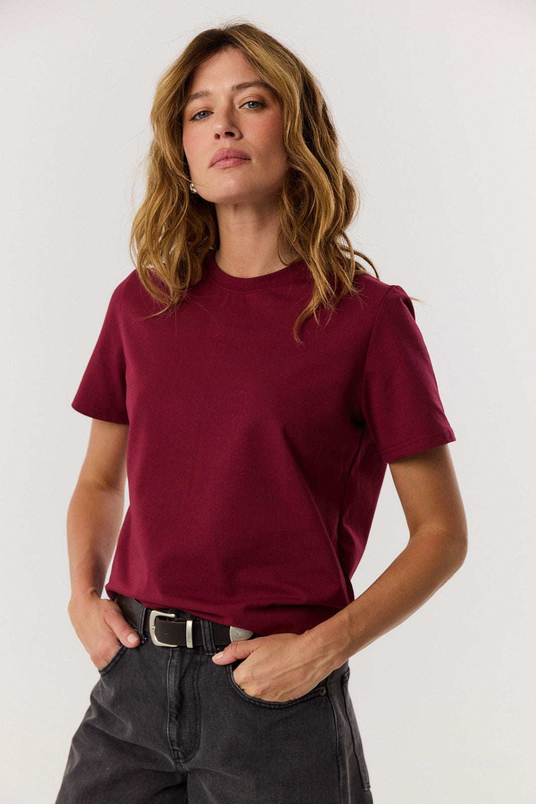 T-shirt Tony burgundy