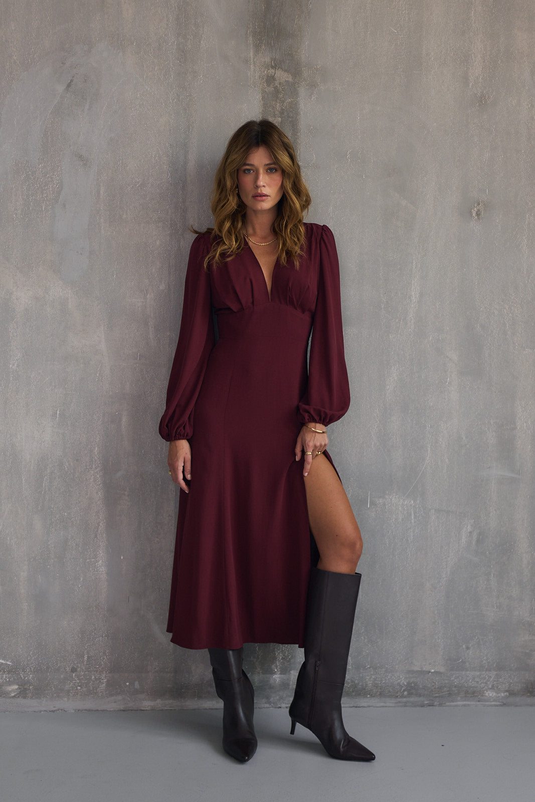 Sukienka Lea burgundy