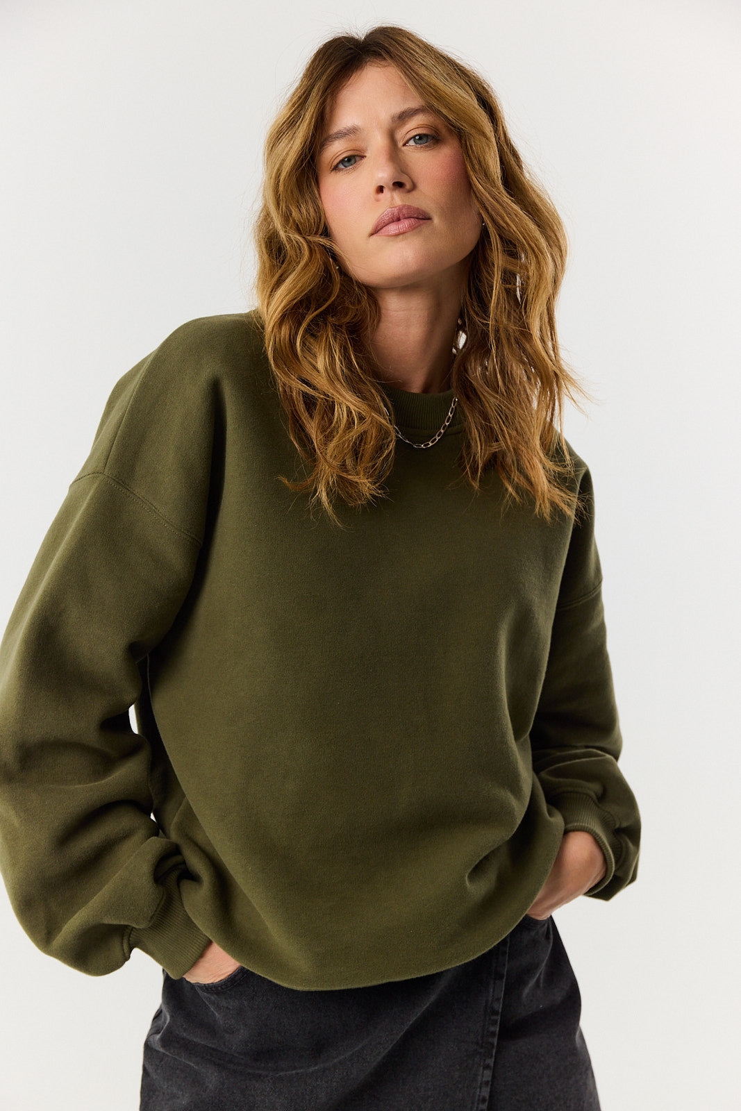 Bluza Boyfriend khaki