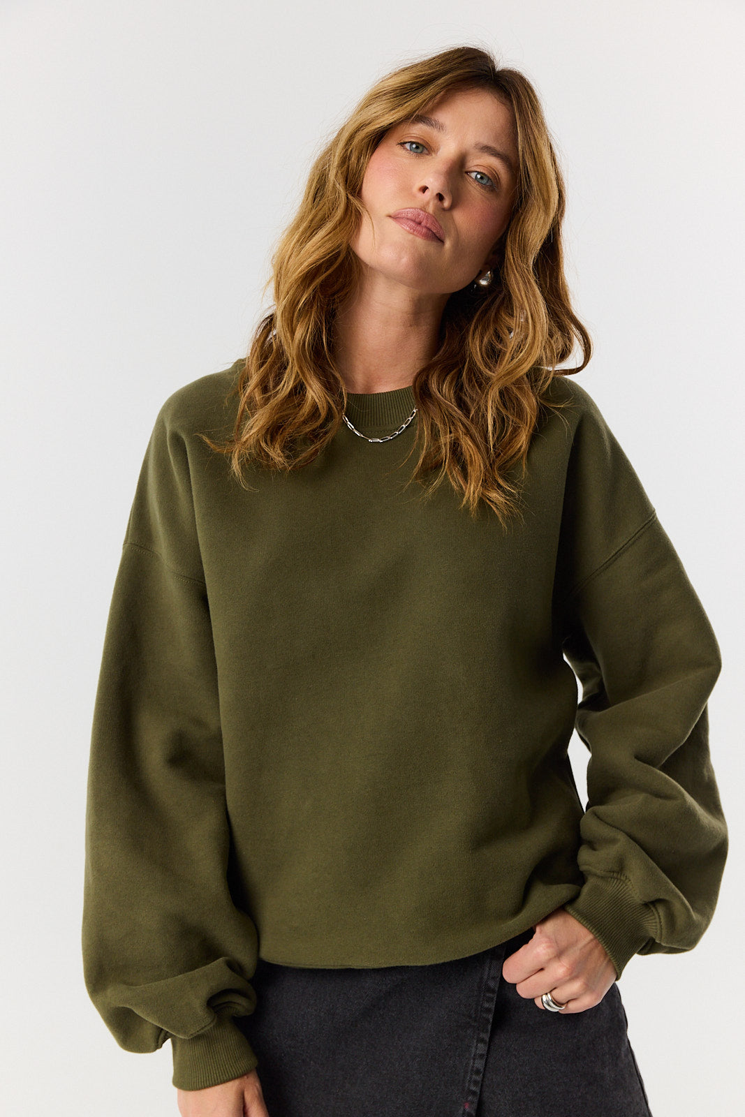 Bluza Boyfriend khaki