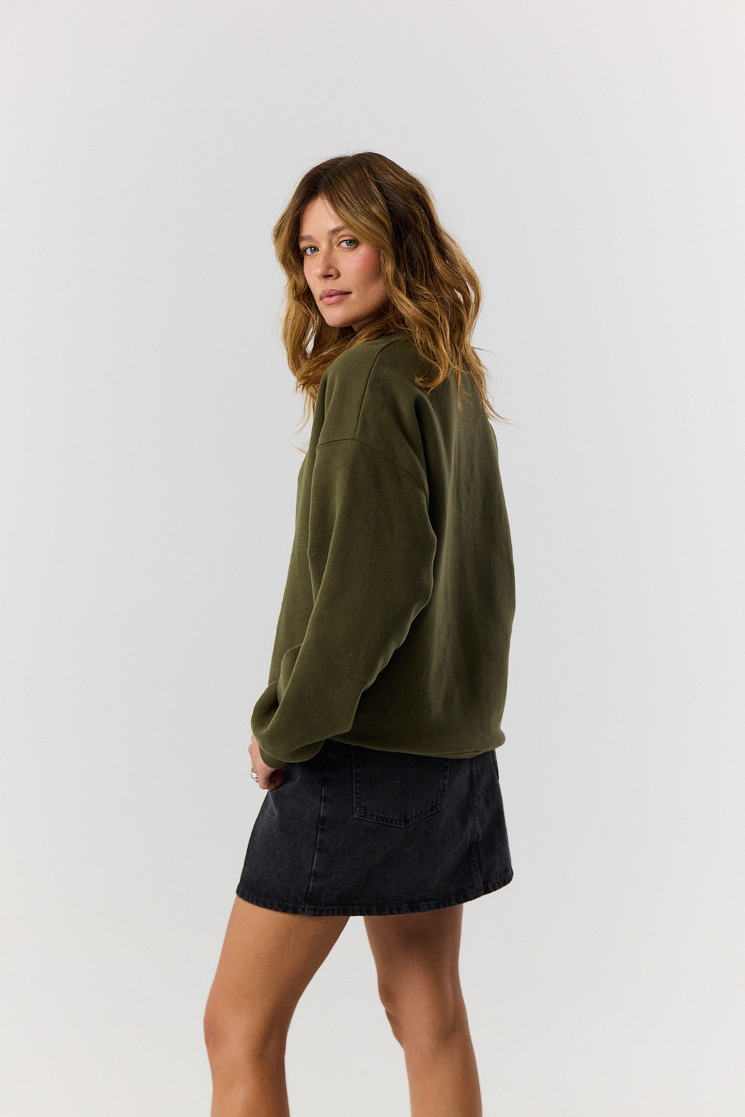 Bluza Boyfriend khaki