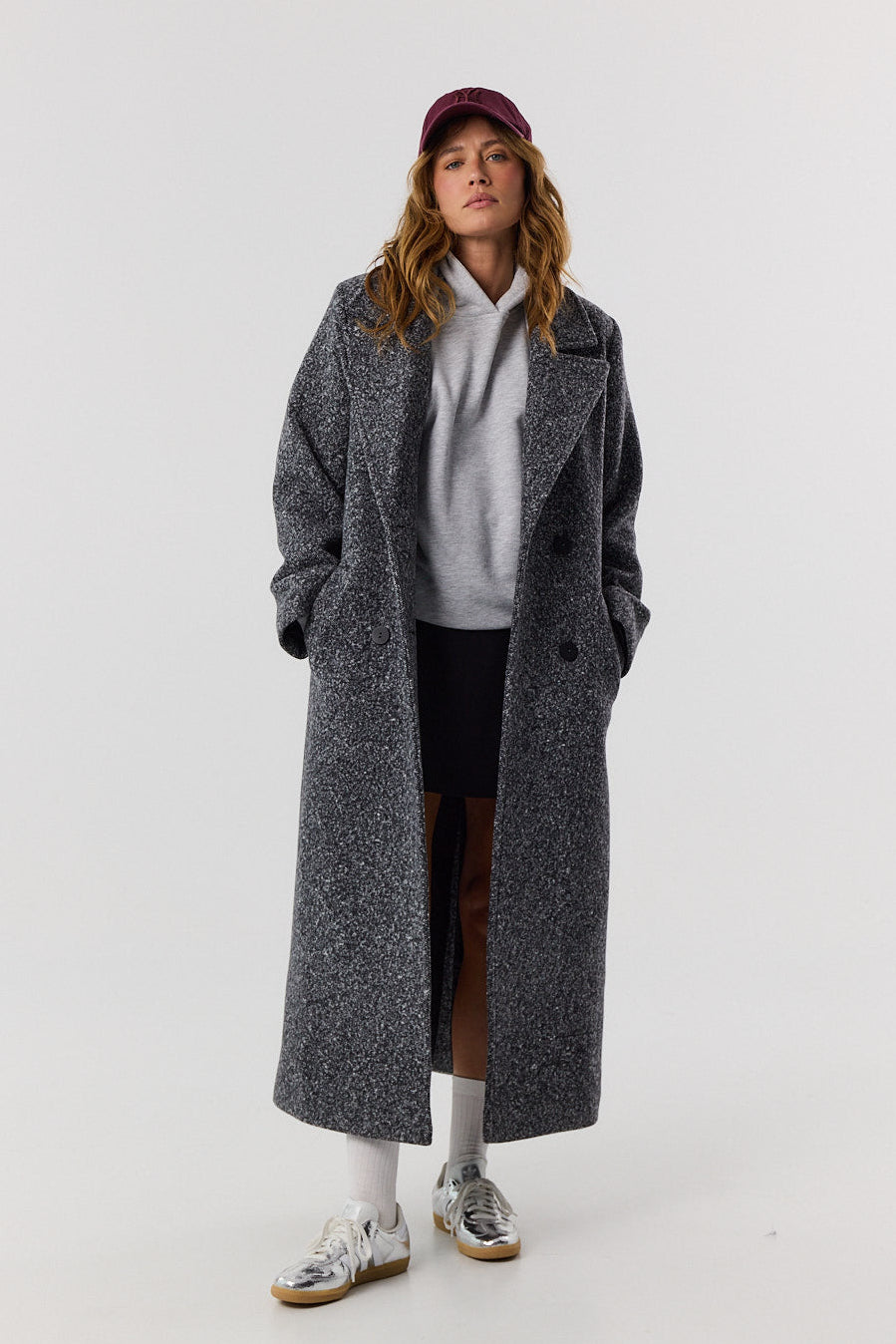 Płaszcz Carmen dark grey melange