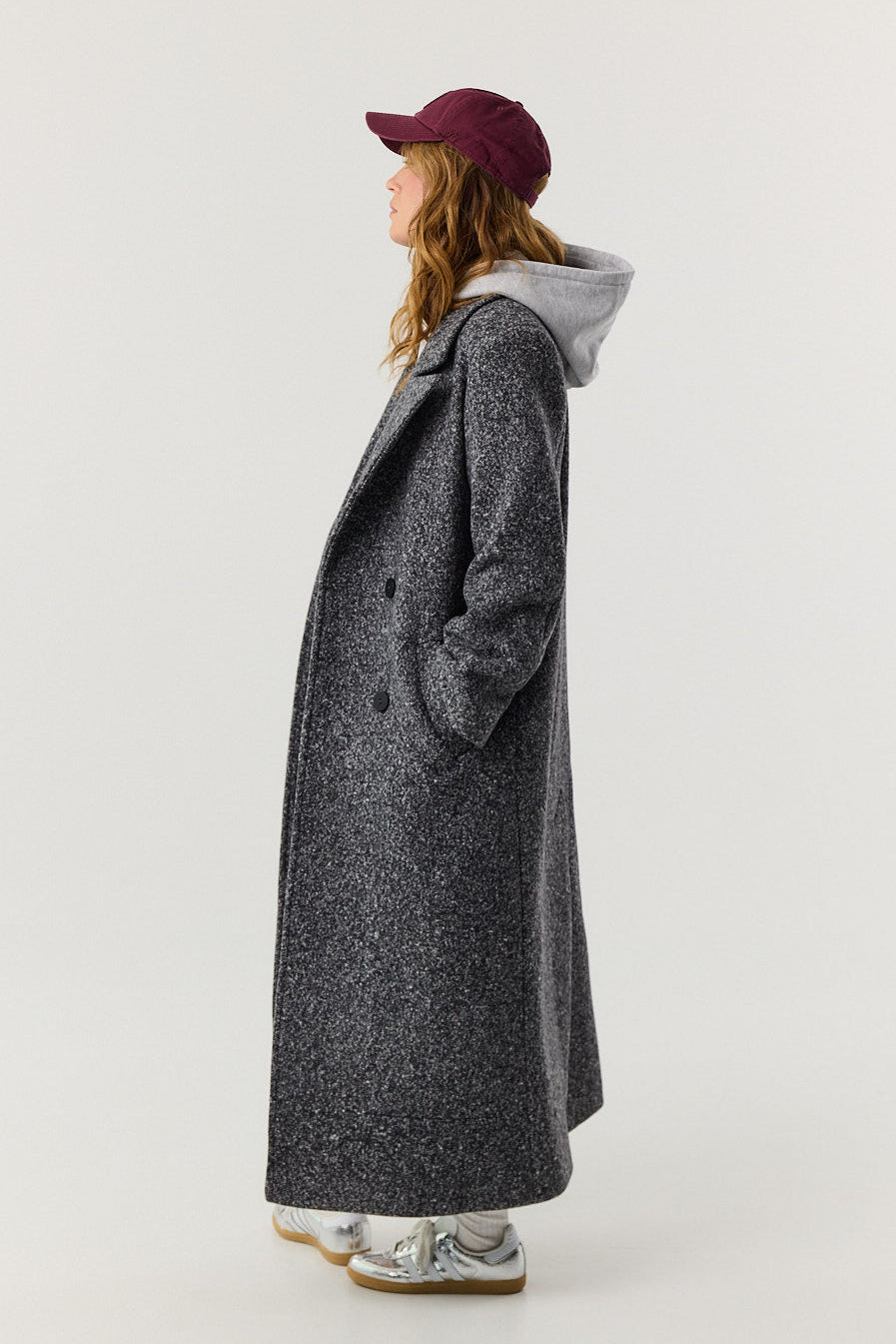 Płaszcz Carmen dark grey melange