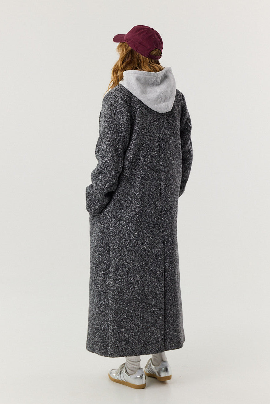 Płaszcz Carmen dark grey melange