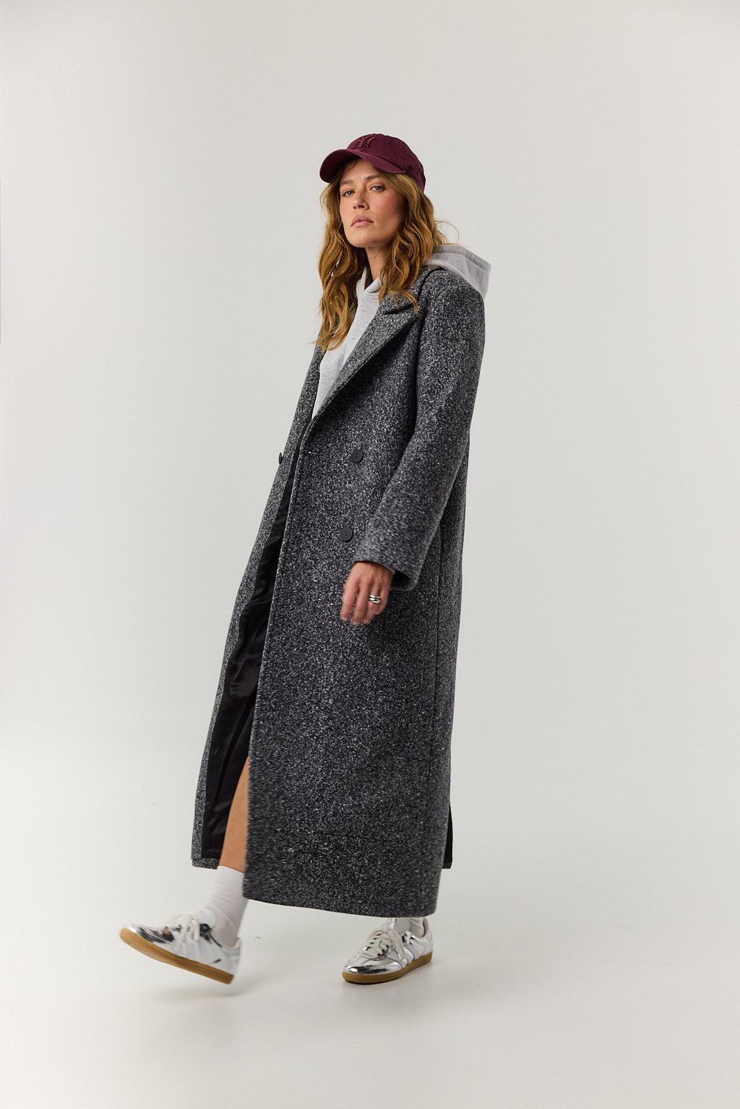 Płaszcz Carmen dark grey melange