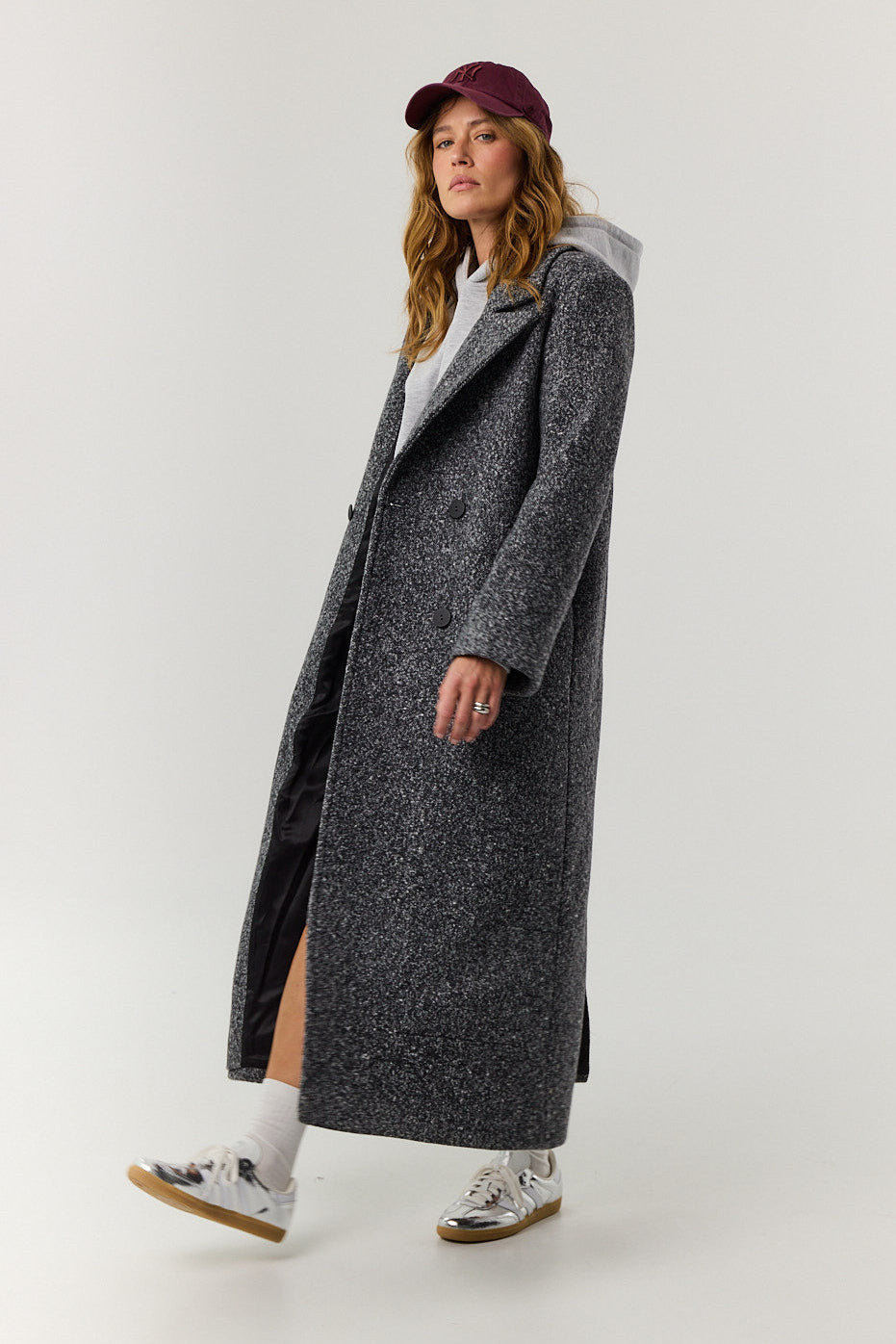 Płaszcz Carmen dark grey melange