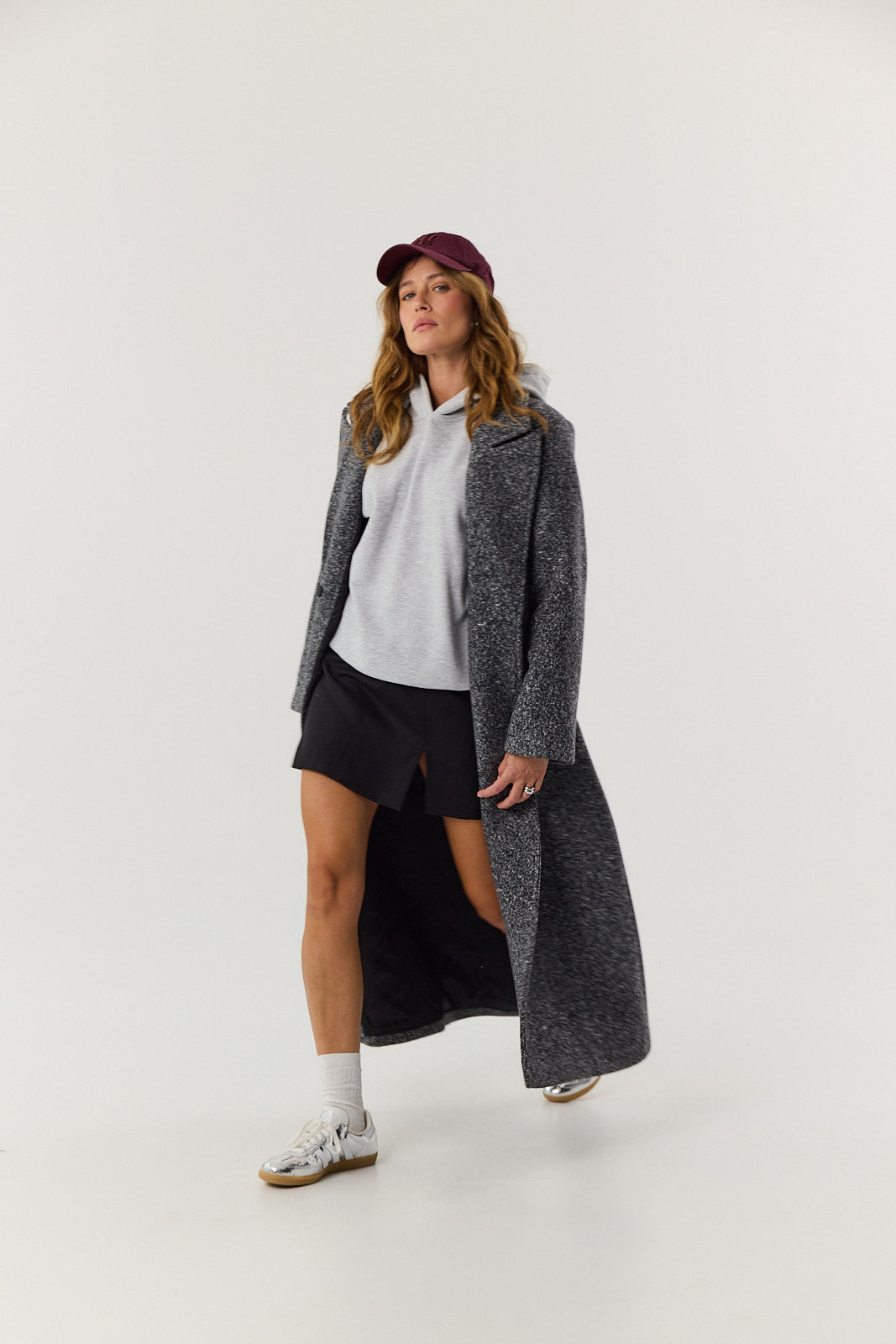 Płaszcz Carmen dark grey melange