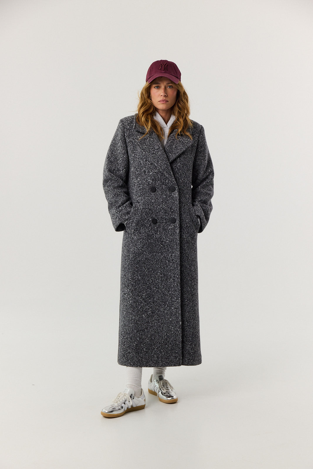 Płaszcz Carmen dark grey melange