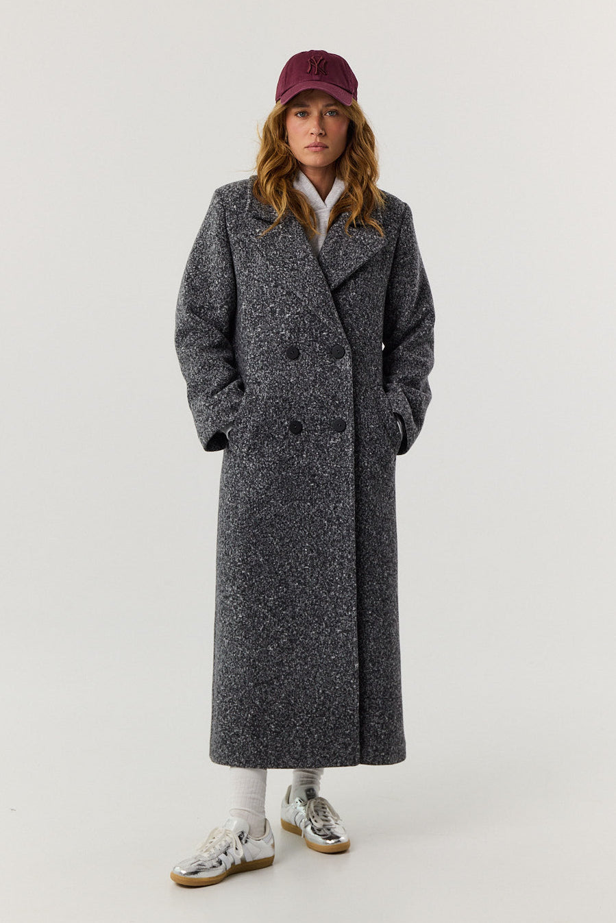 Płaszcz Carmen dark grey melange