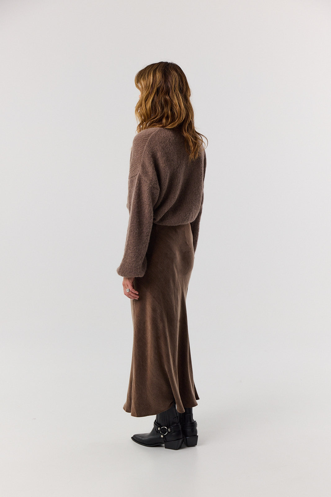 Sweter kardigan Ingrid mocca
