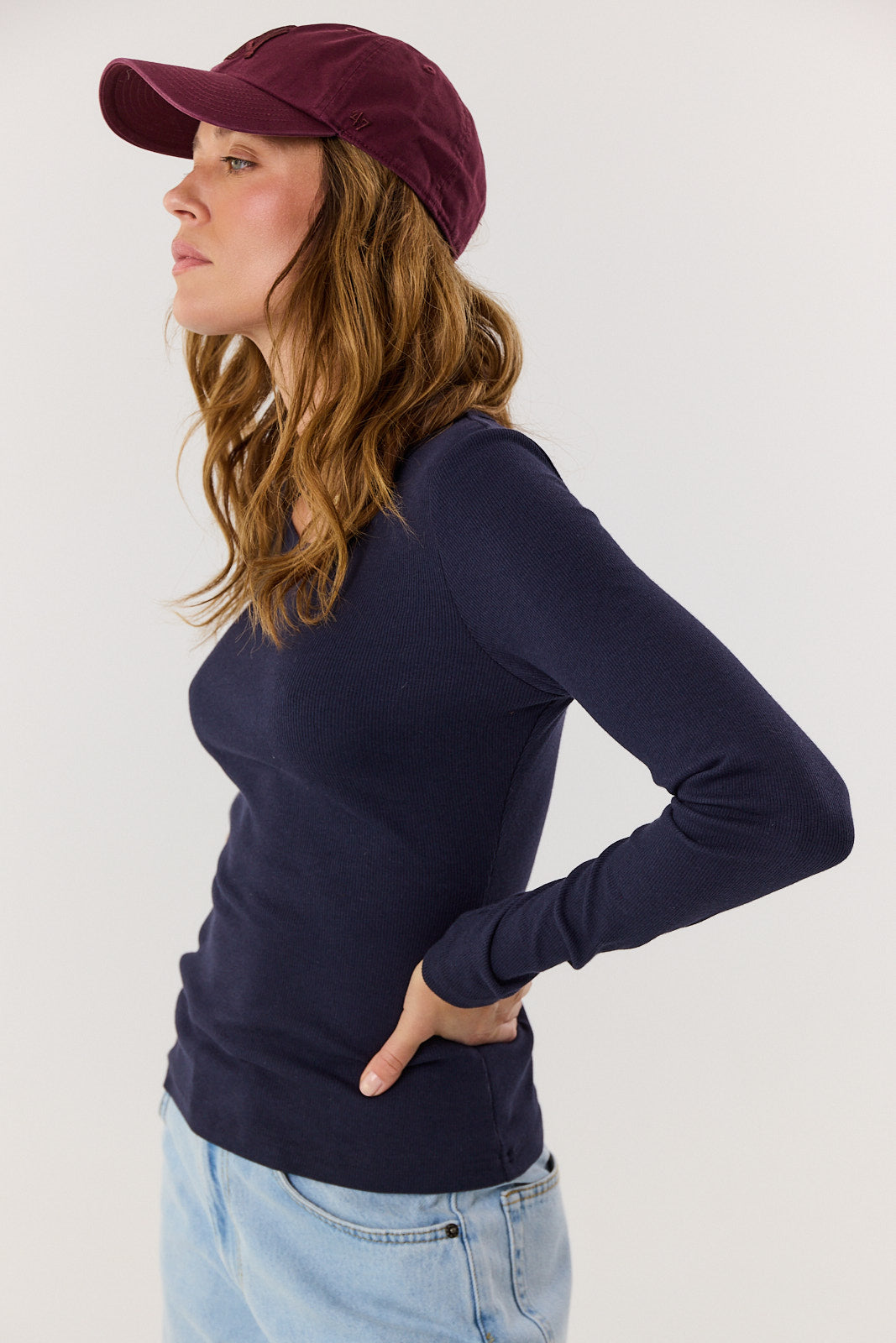 Longsleeve Bamboo navy