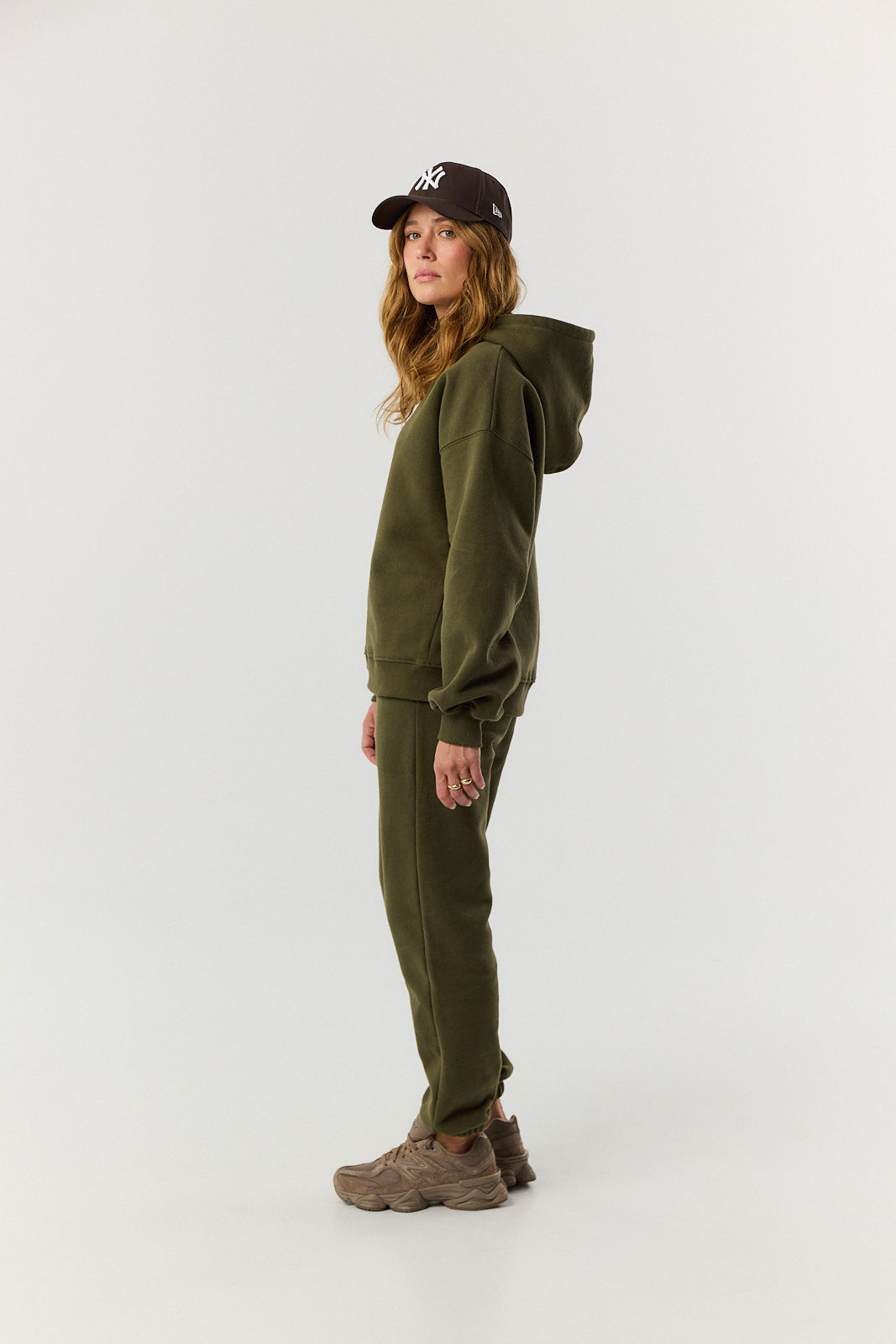 Bluza Boyfriend Hoodie khaki