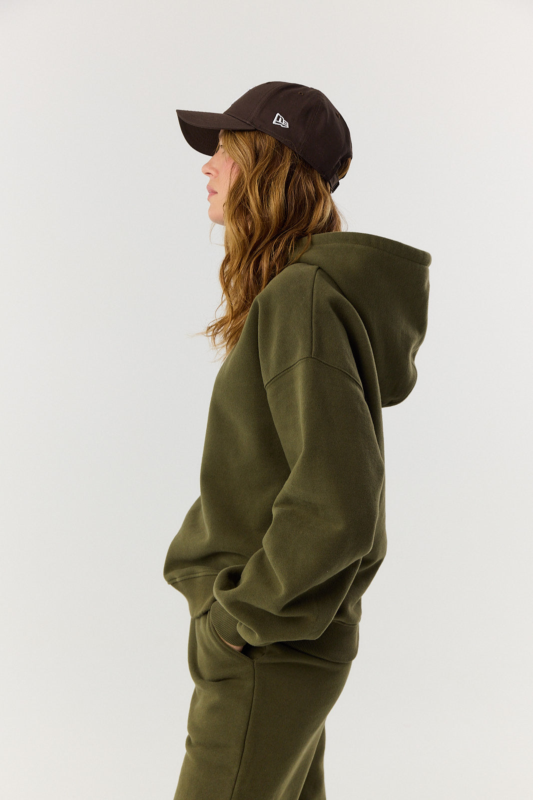 Bluza Boyfriend Hoodie khaki