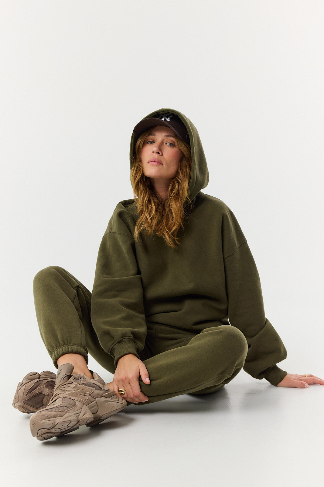 Bluza Boyfriend Hoodie khaki